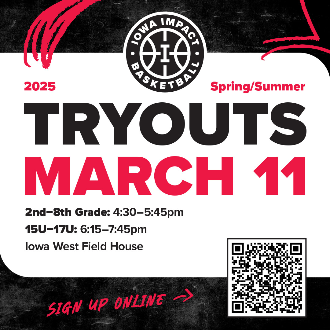 iowa impact 2025 spring/summer tryouts